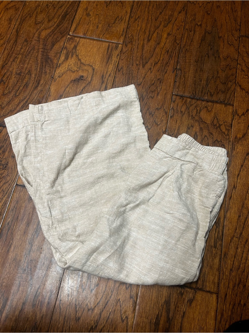 Ella Moss capsule Wide-Leg Linen-Blend Pants